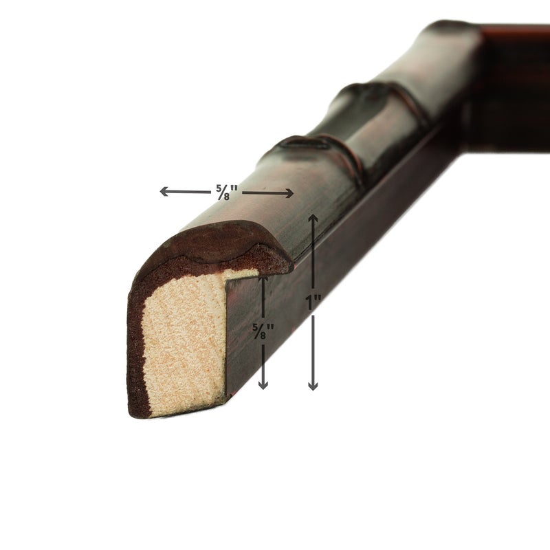 Craig Frames 8575 11 by 17-Inch Picture Frame, Bamboo Composite Finish, 0.625-Inch Wide, Brushed Mahogany and Brown - Image 3